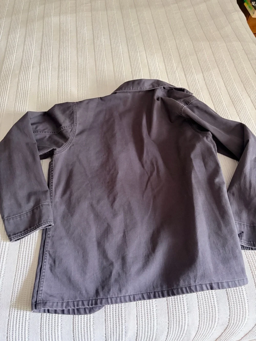Uniqlo Dark Charcoal Rugged Shirt Jacket, Medium, 100% cotton - Picture 2 of 6